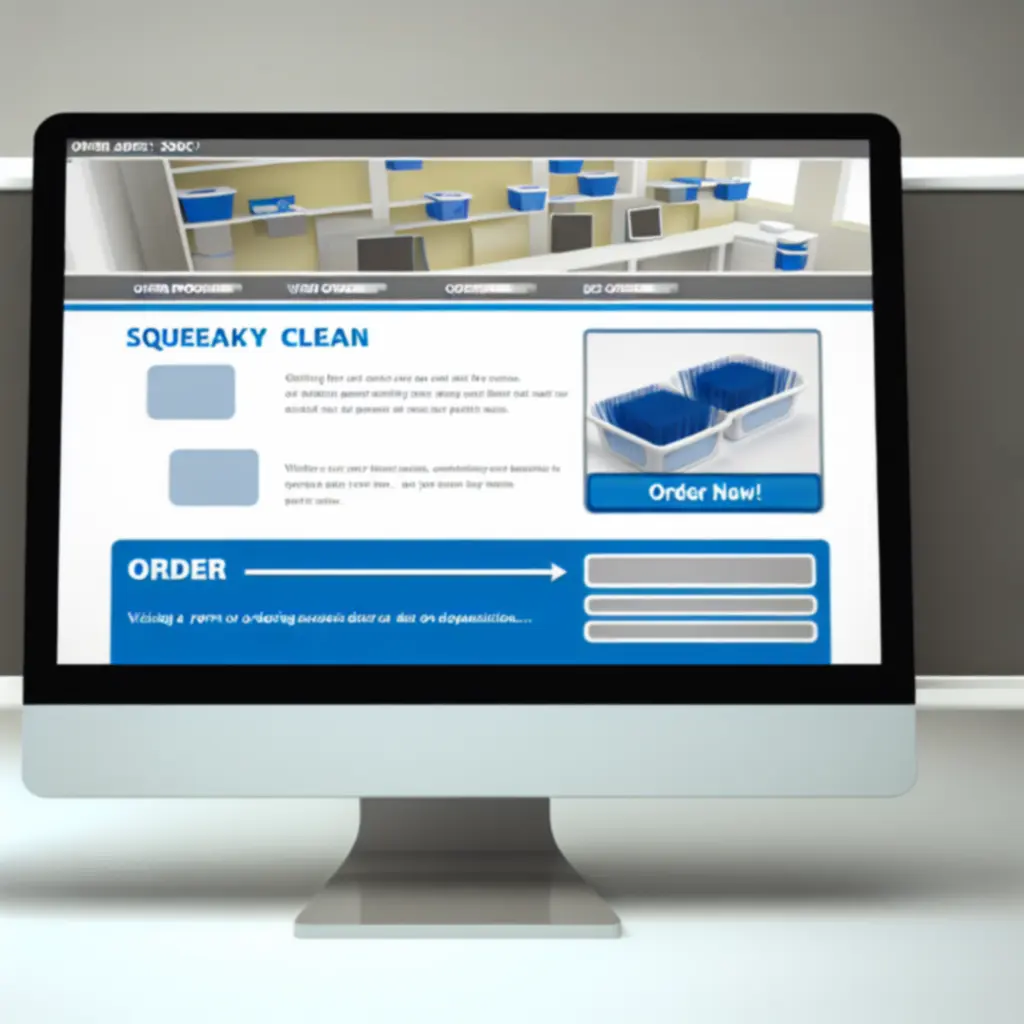 Overzichtelijk bestelscherm van Officecleaningsupply op kantoor