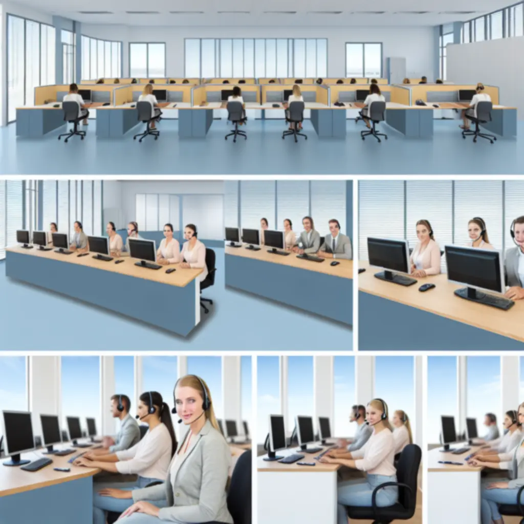 Supportteam van Officecleaningsupply aan een bureau